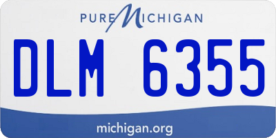 MI license plate DLM6355