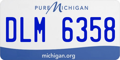 MI license plate DLM6358