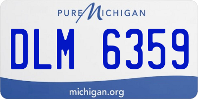 MI license plate DLM6359