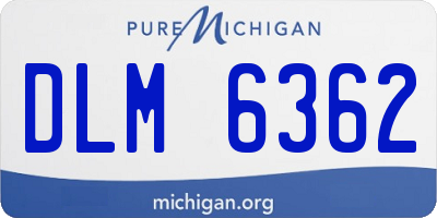 MI license plate DLM6362
