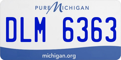 MI license plate DLM6363