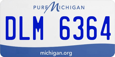 MI license plate DLM6364