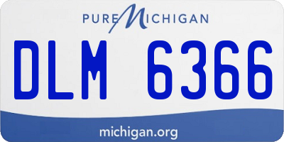 MI license plate DLM6366