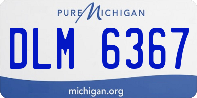 MI license plate DLM6367