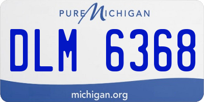 MI license plate DLM6368