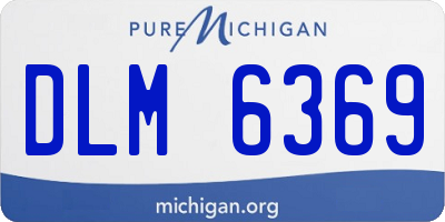 MI license plate DLM6369