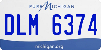MI license plate DLM6374