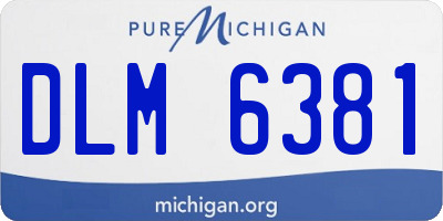 MI license plate DLM6381