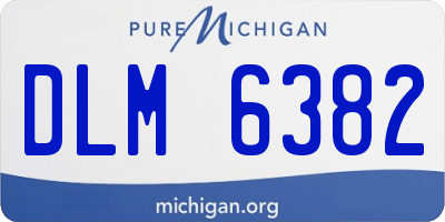 MI license plate DLM6382