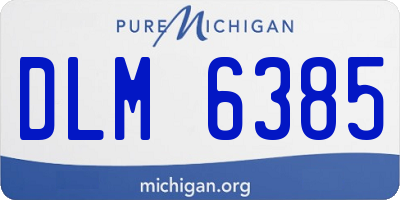 MI license plate DLM6385
