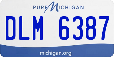 MI license plate DLM6387