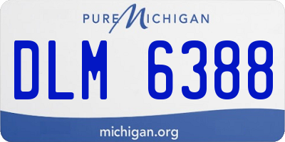 MI license plate DLM6388