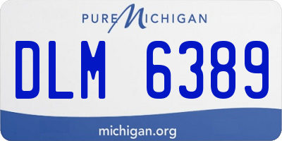 MI license plate DLM6389