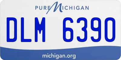 MI license plate DLM6390