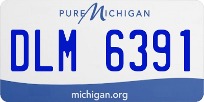 MI license plate DLM6391