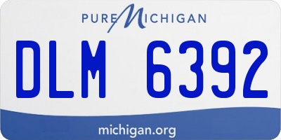 MI license plate DLM6392