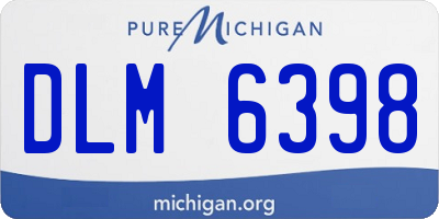 MI license plate DLM6398