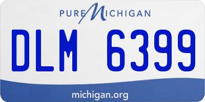 MI license plate DLM6399