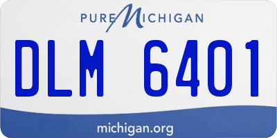 MI license plate DLM6401