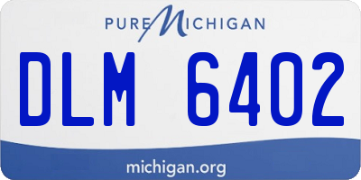 MI license plate DLM6402