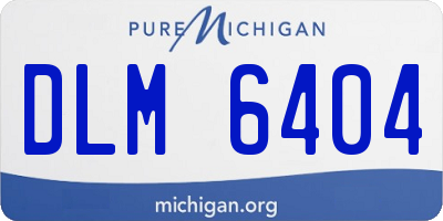 MI license plate DLM6404