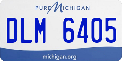 MI license plate DLM6405