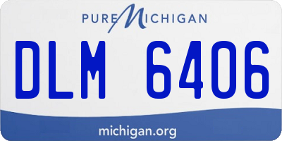MI license plate DLM6406