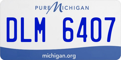 MI license plate DLM6407