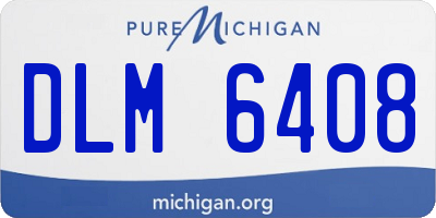 MI license plate DLM6408