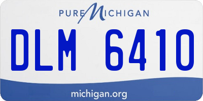 MI license plate DLM6410
