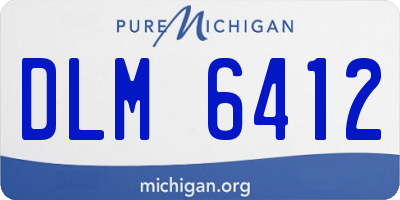 MI license plate DLM6412