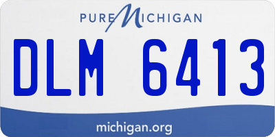 MI license plate DLM6413