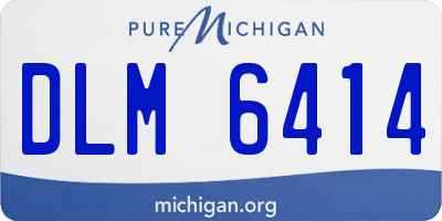 MI license plate DLM6414