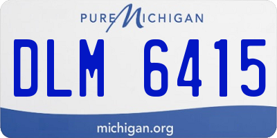MI license plate DLM6415