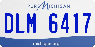 MI license plate DLM6417