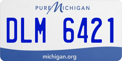 MI license plate DLM6421