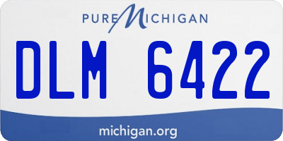 MI license plate DLM6422