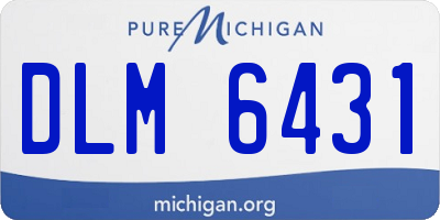 MI license plate DLM6431