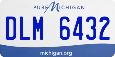 MI license plate DLM6432