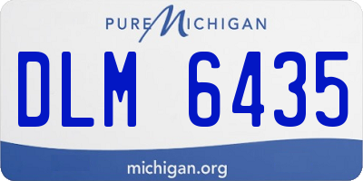 MI license plate DLM6435