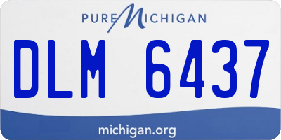 MI license plate DLM6437