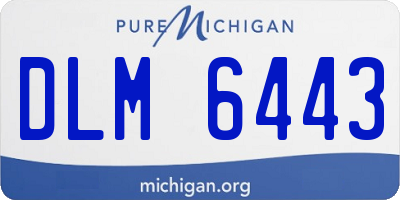 MI license plate DLM6443