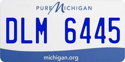 MI license plate DLM6445