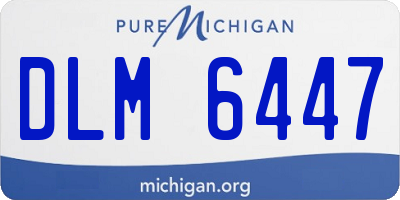 MI license plate DLM6447