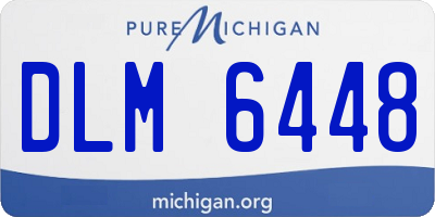 MI license plate DLM6448