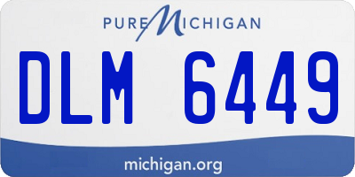 MI license plate DLM6449