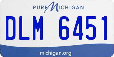 MI license plate DLM6451