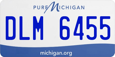 MI license plate DLM6455