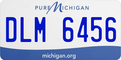 MI license plate DLM6456