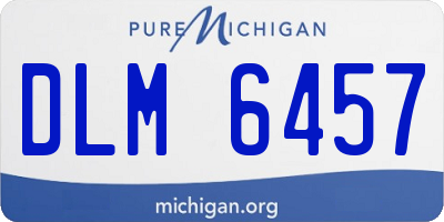 MI license plate DLM6457